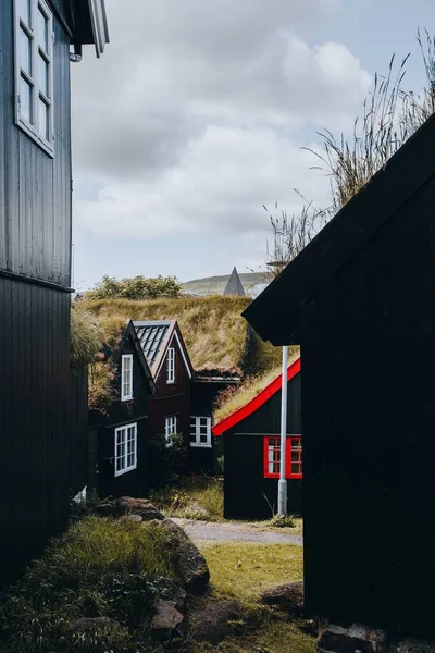 Cidade Velha Torshavn Nas Ilhas Faroé — Fotografia de Stock