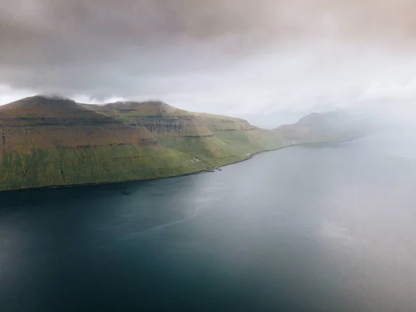 Vista Kalsoy Klakkur Ilhas Faroé — Fotografia de Stock