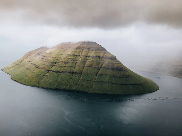 Vedute Kunoy Klakkur Nelle Isole Faroe — Foto Stock