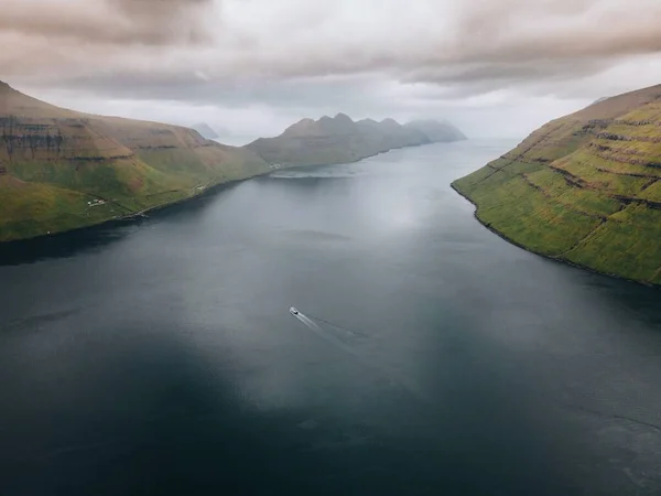 Вид Куной Калсой Клаккура Фарерских Островах — стоковое фото