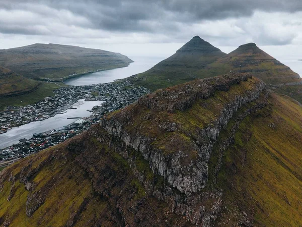 Cidade Klaksvik Nas Ilhas Faroé — Fotografia de Stock