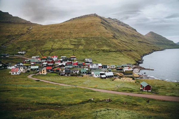 Aldeia Gjogv Nas Ilhas Faroé — Fotografia de Stock
