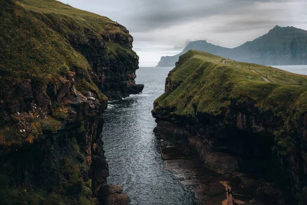 Природная Гавань Гёгва Фарерских Островах — стоковое фото