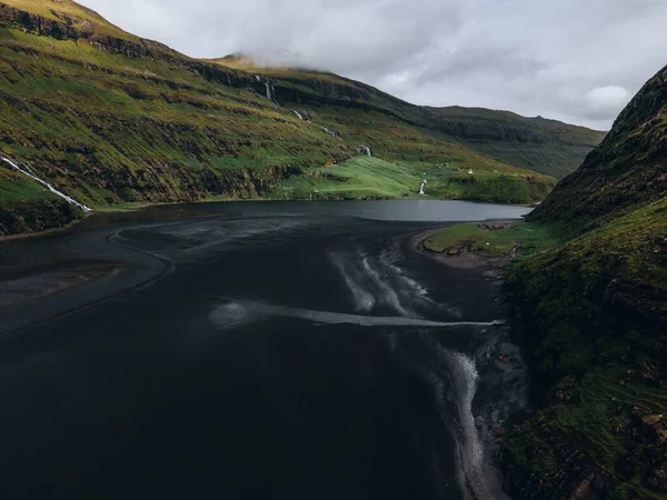 Προβολές Γύρω Από Saksun Streymoy Faroe Islands — Φωτογραφία Αρχείου