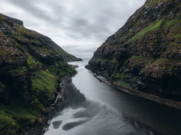 Προβολές Γύρω Από Saksun Streymoy Faroe Islands — Φωτογραφία Αρχείου