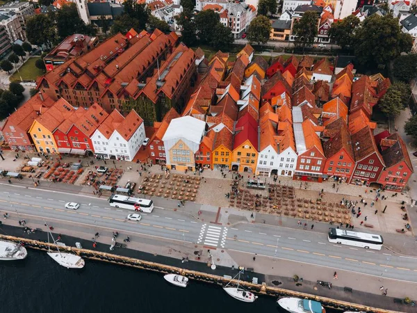 ノルウェーのベルゲンにある木造住宅 — ストック写真