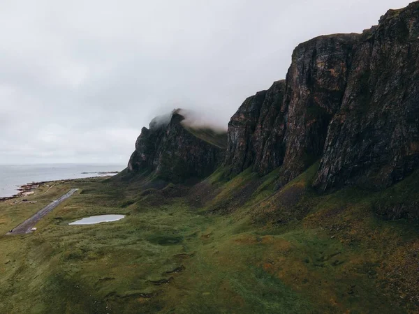 Απόψεις Του Vaeroy Στις Νήσους Lofoten Στη Νορβηγία — Φωτογραφία Αρχείου