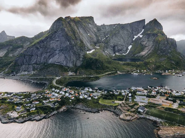 Stad Reine Lofoten Noorwegen — Stockfoto