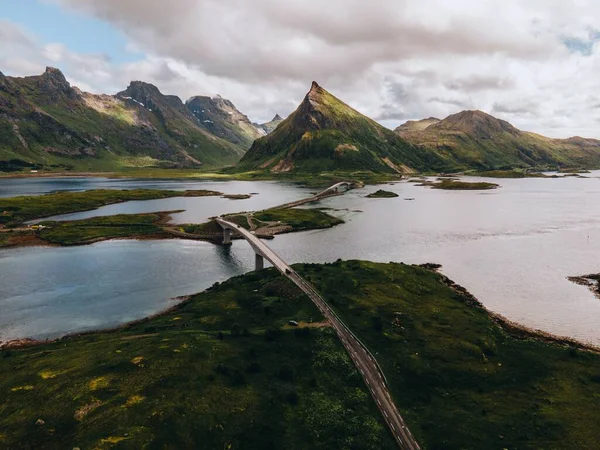 Uitzicht Vanuit Omgeving Van Lofoten Noorwegen — Stockfoto