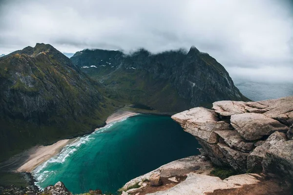 Norveç Teki Lofoten Adaları Ndan Ryten Dan Görüntüler — Stok fotoğraf