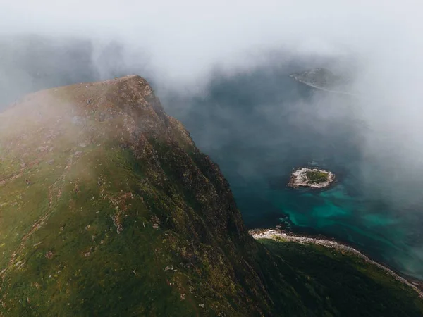 Απόψεις Της Offersoykammen Στις Νήσους Lofoten Στη Νορβηγία — Φωτογραφία Αρχείου