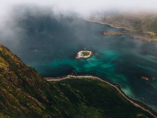 Vues Offersoykammen Dans Les Îles Lofoten Norvège — Photo