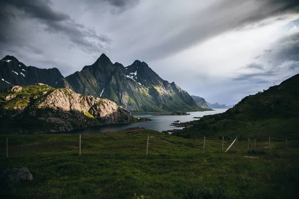 Vistas Desde Las Islas Lofoten Noruega —  Fotos de Stock