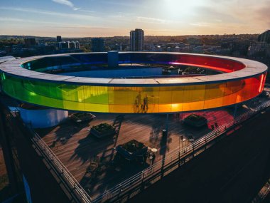 Aarhus Sanat Müzesi (ARos) Aarhus, Danimarka 'da İHA ile