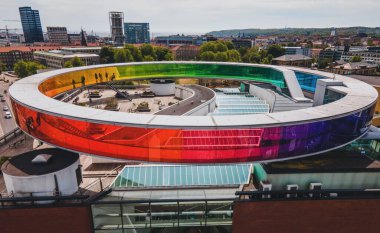 Aarhus Sanat Müzesi (ARos) Aarhus, Danimarka 'da İHA ile