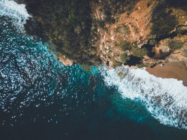 Karadağ 'ın Budva kentindeki Taş Kapı' nın insansız hava aracı görüntüsü