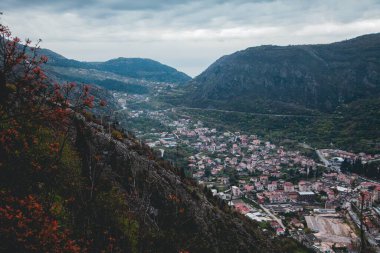 Karadağ 'da Kotor' un Eski Kasabası 'nın manzaraları