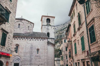 Karadağ 'da Kotor' un Eski Kasabası 'nın manzaraları