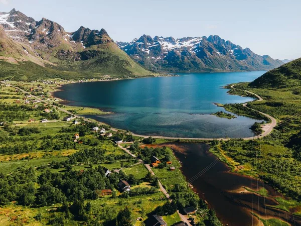 挪威Lofoten群岛周围的意见 — 图库照片