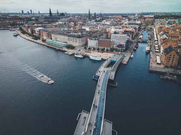 Vistas Aéreas Copenhague Dinamarca Por Drone — Fotografia de Stock