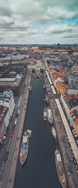 Nyhavn Csatorna Koppenhágában Dániában — Stock Fotó