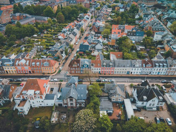 Views of Odense, Denmark (Funen) by Drone