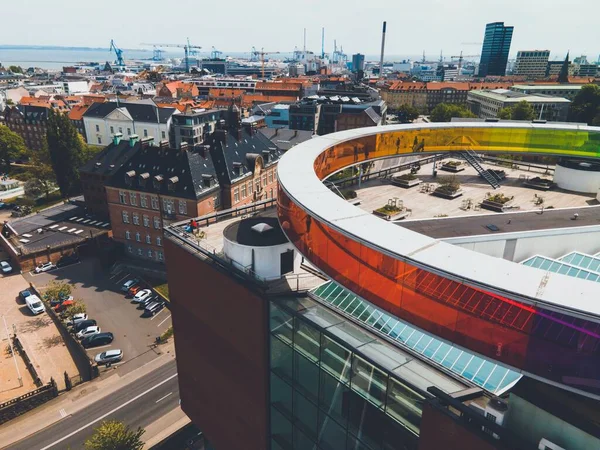 Aarhus Sanat Müzesi (ARos) Aarhus, Danimarka 'da İHA ile