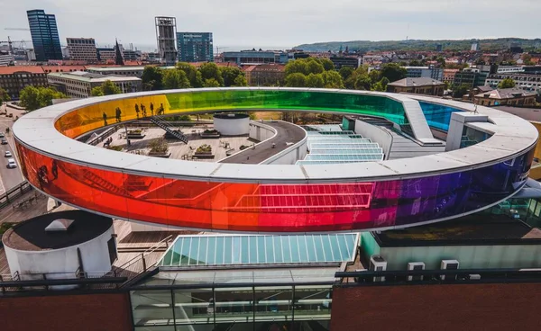 Aarhus Sanat Müzesi (ARos) Aarhus, Danimarka 'da İHA ile