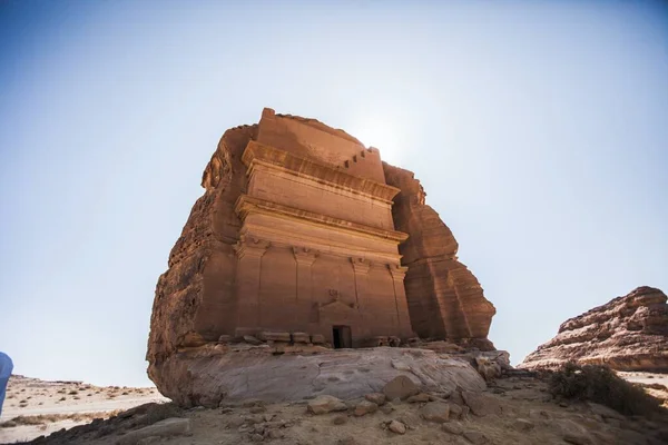 Foto Uit Hegra Saoedi Arabië Eerste Unesco Werelderfgoed — Stockfoto