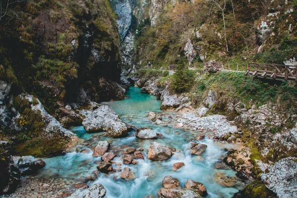 スロベニアのトリグラフ国立公園のトルミン渓谷 — ストック写真