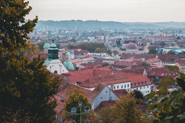Výhled Rakouské Město Graz — Stock fotografie