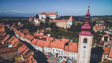 Ptuj 'un Slovenya' daki hava aracı görüntüsü