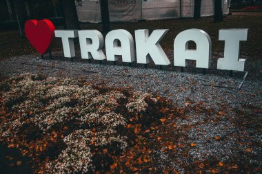 Litvanya 'nın Trakai kentindeki sokak manzaraları