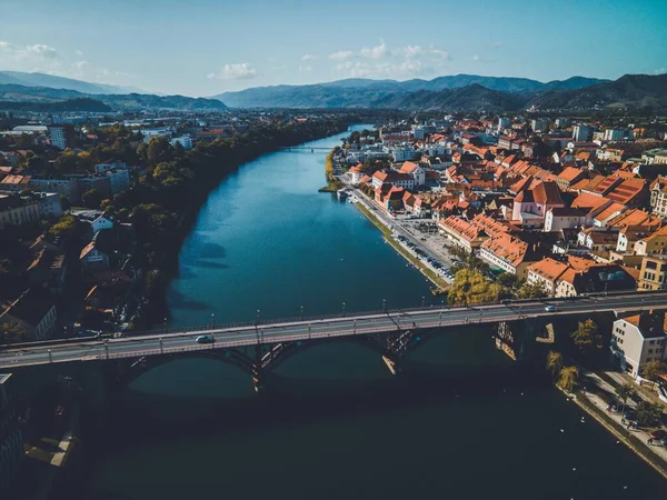 Pohled Město Maribor Slovinsko — Stock fotografie