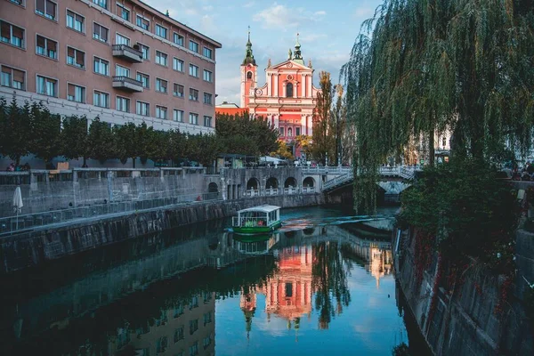 Franciskanska Kyrkan Bebådelsen Ljubljana Slovenien — Stockfoto