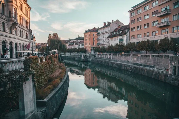 Vistas Desde Las Calles Liubliana Eslovenia — Foto de Stock