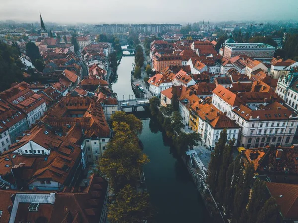Pohled Slovinské Hlavní Město Lublaně — Stock fotografie
