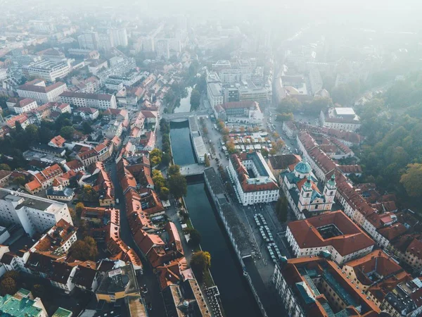 Pohled Slovinské Hlavní Město Lublaně — Stock fotografie