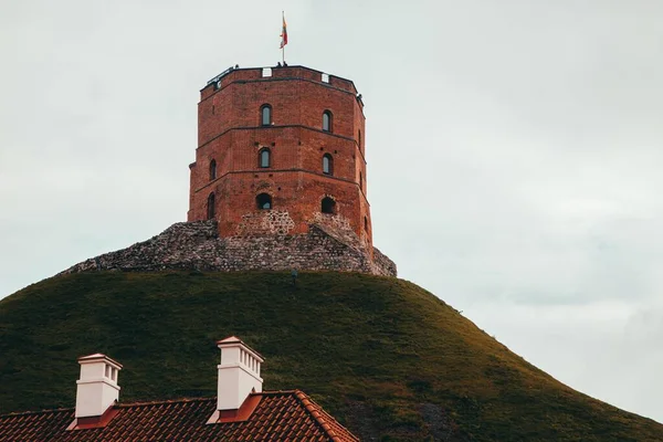 Πύργος Gediminas Castle Στο Βίλνιους Της Λιθουανίας — Φωτογραφία Αρχείου