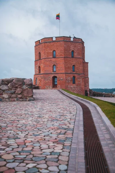 Башня Замка Гедиминас Вильнюсе Литва — стоковое фото
