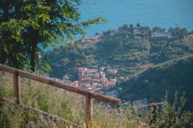 Monterosso al Mare 'nin Cinque Terre, İtalya manzarası