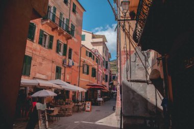 Monterosso al Mare 'nin Cinque Terre, İtalya manzarası