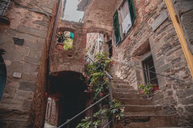 Cinque Terre, İtalya 'daki Corniglia Manzarası