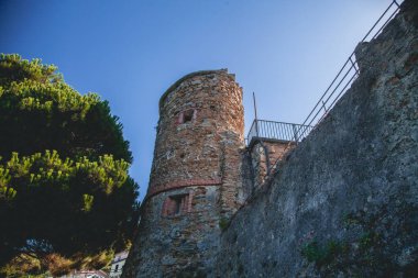 İtalya Cinque Terre 'deki Riomaggiore Manzaraları