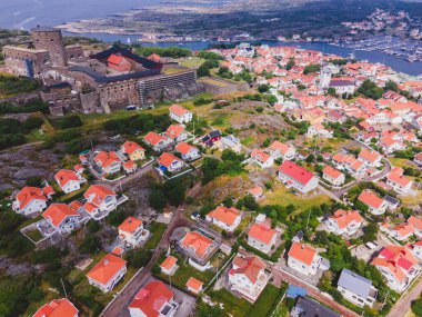 İHA 'nın İsveç' teki Marstrand Hava Görüntüsü