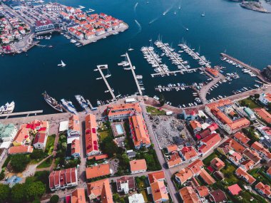 İHA 'nın İsveç' teki Marstrand Hava Görüntüsü