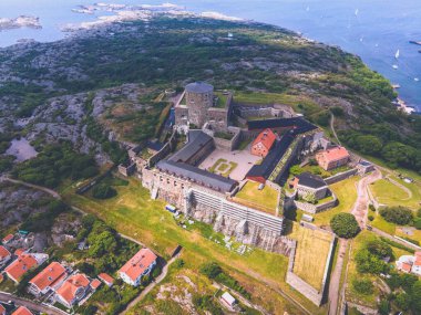 Carlstens Fastning Kalesi Marstrand, İsveç 'te görüldü