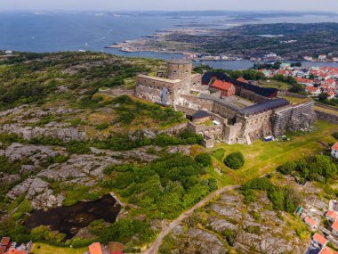 Carlstens Fastning Kalesi Marstrand, İsveç 'te görüldü