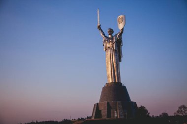 Ukrayna, Kyiv 'deki Anavatan Anıtı' nın Manzaraları