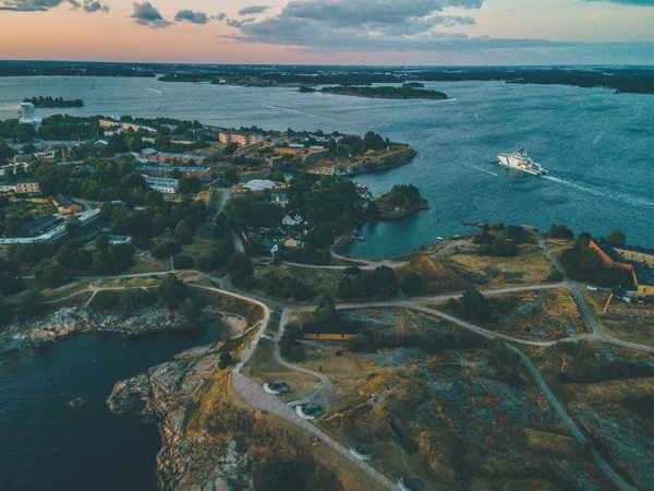 Uitzicht Vanuit Omgeving Suomenlinna Helsinki Finland — Stockfoto
